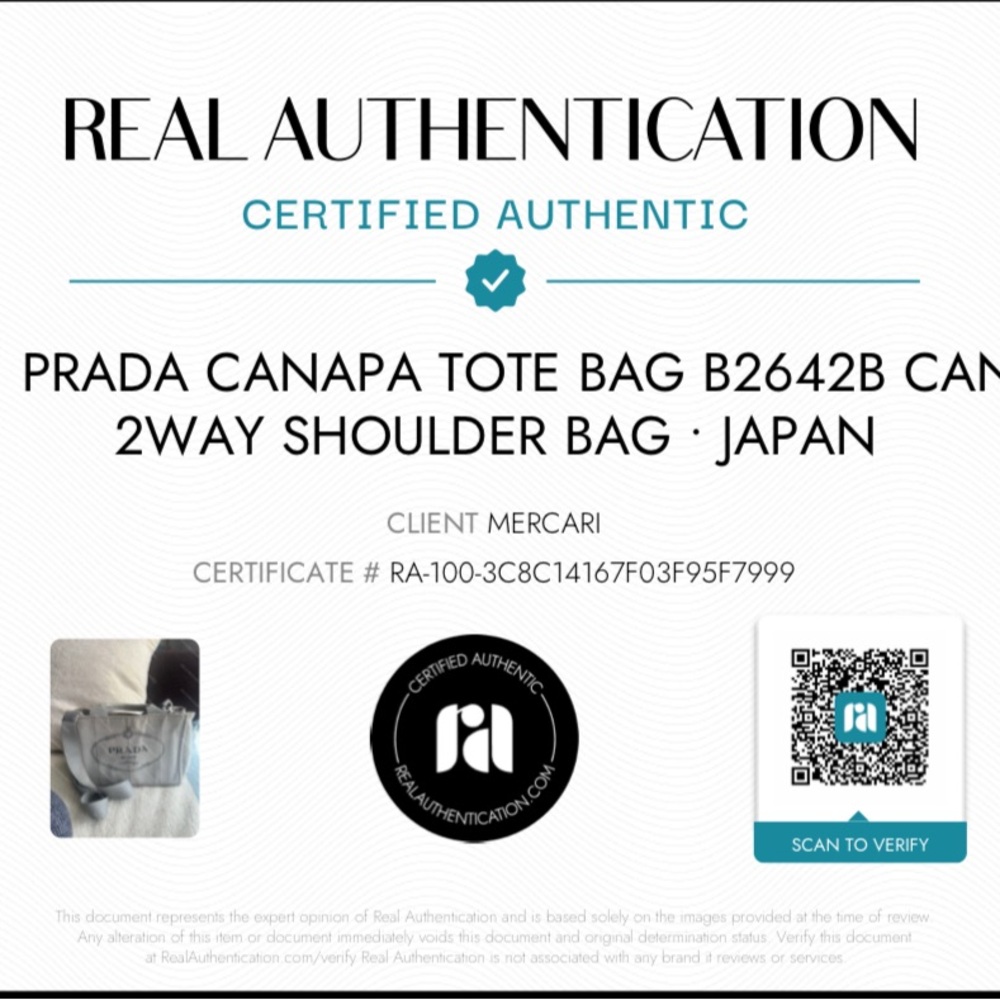 SOLD — Prada Canapa Tote Bag B2642B Canvas 2Way Shoulder Bag • Japan • EUC - Picture 16 of 16